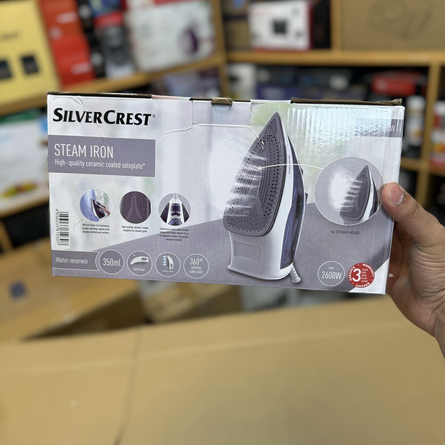 German Silver Crest 2600W Steam Iron | High-Power Steam