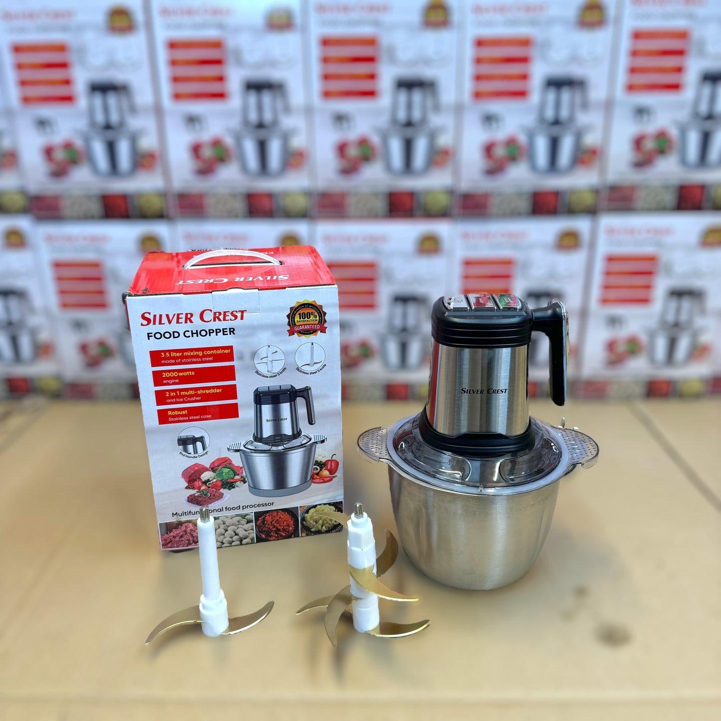 Silver Crest Powerful 3.5L Food Chopper - German Lot Imported
