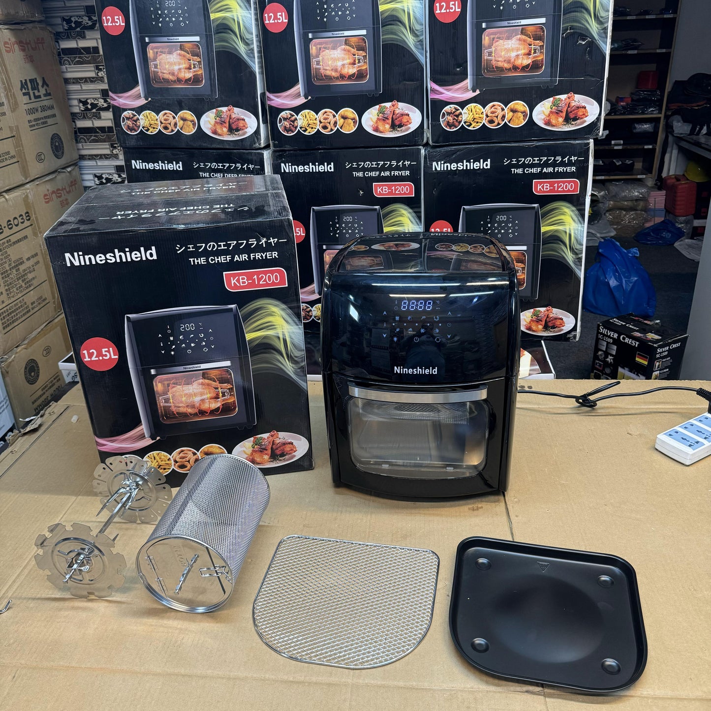 Japan Lot Nineshield 12.5L Air Fryer - Large Capacity