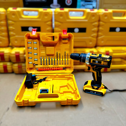Lot Imported 21V Drill Machine with Extra Battery Pack - Nazeer Electronics