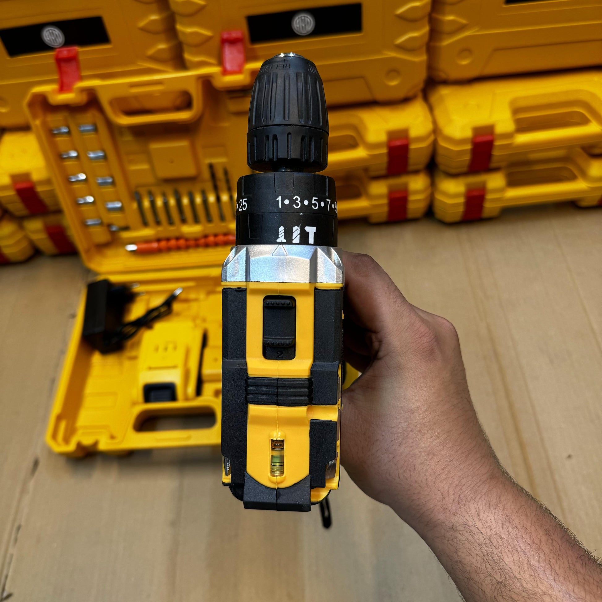 Lot Imported 21V Drill Machine with Extra Battery Pack - Nazeer Electronics