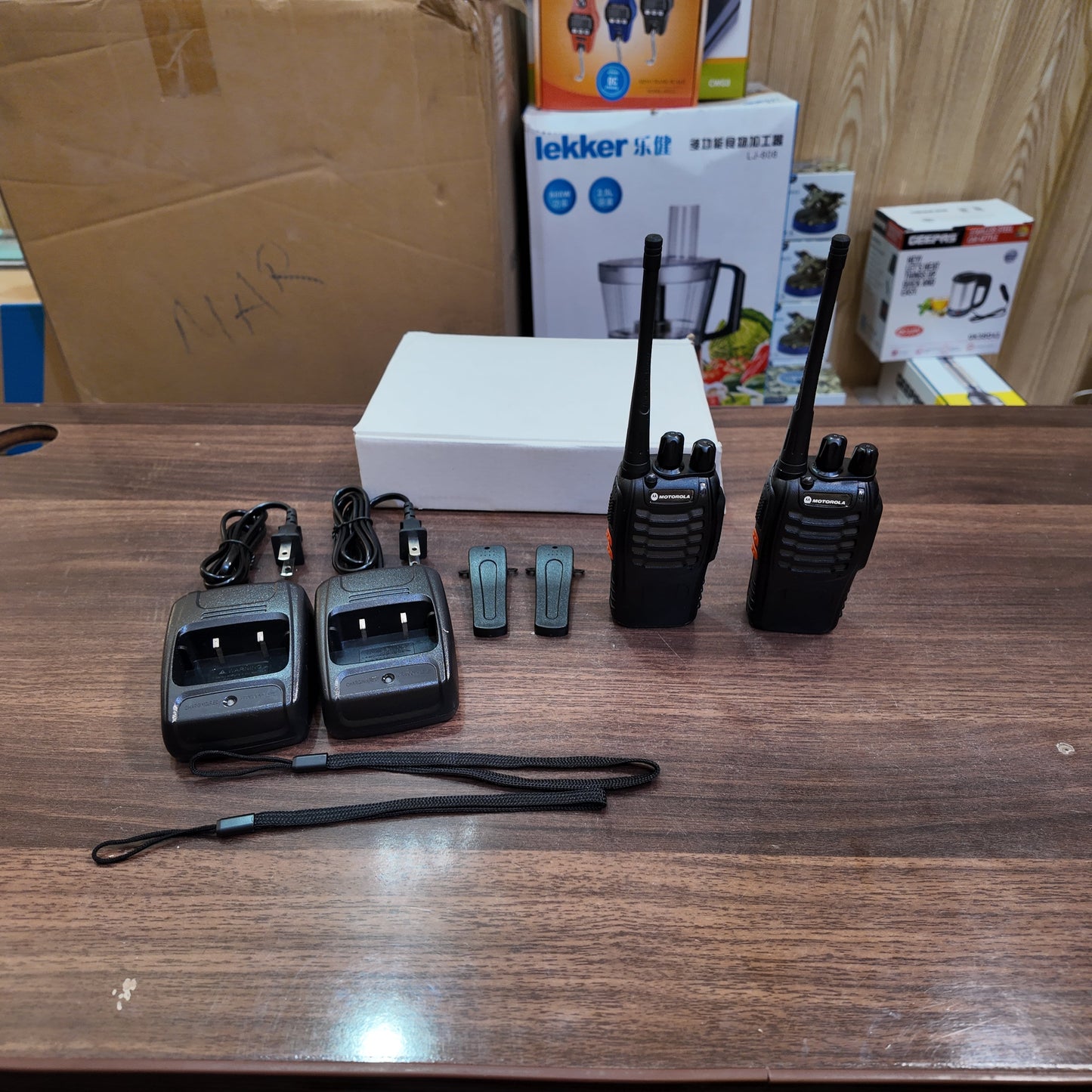 Motorola 1.5km Walkie Talkie Set – Durable & License-Free - Nazeer Electronics
