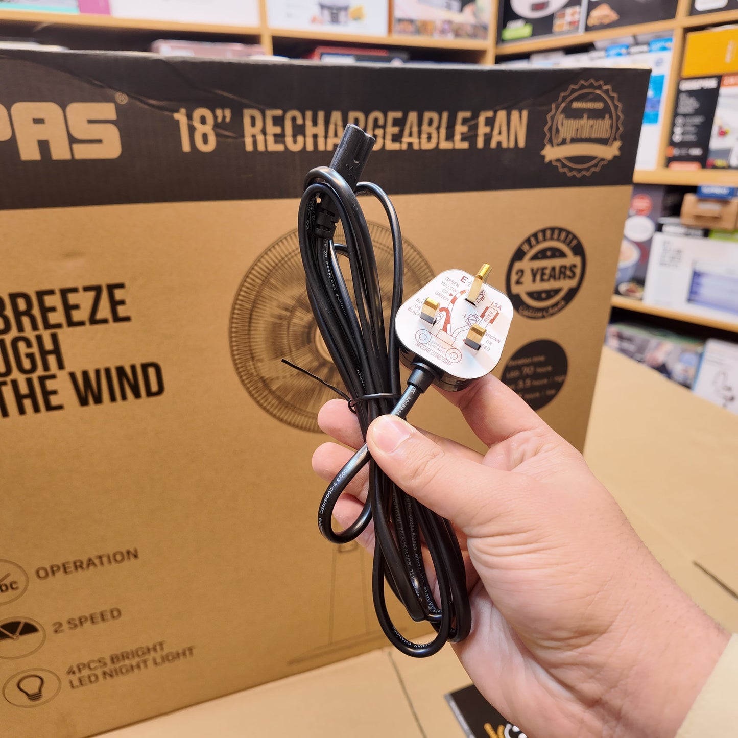 Geepas 18Inch Rechargeable Fan GF9385