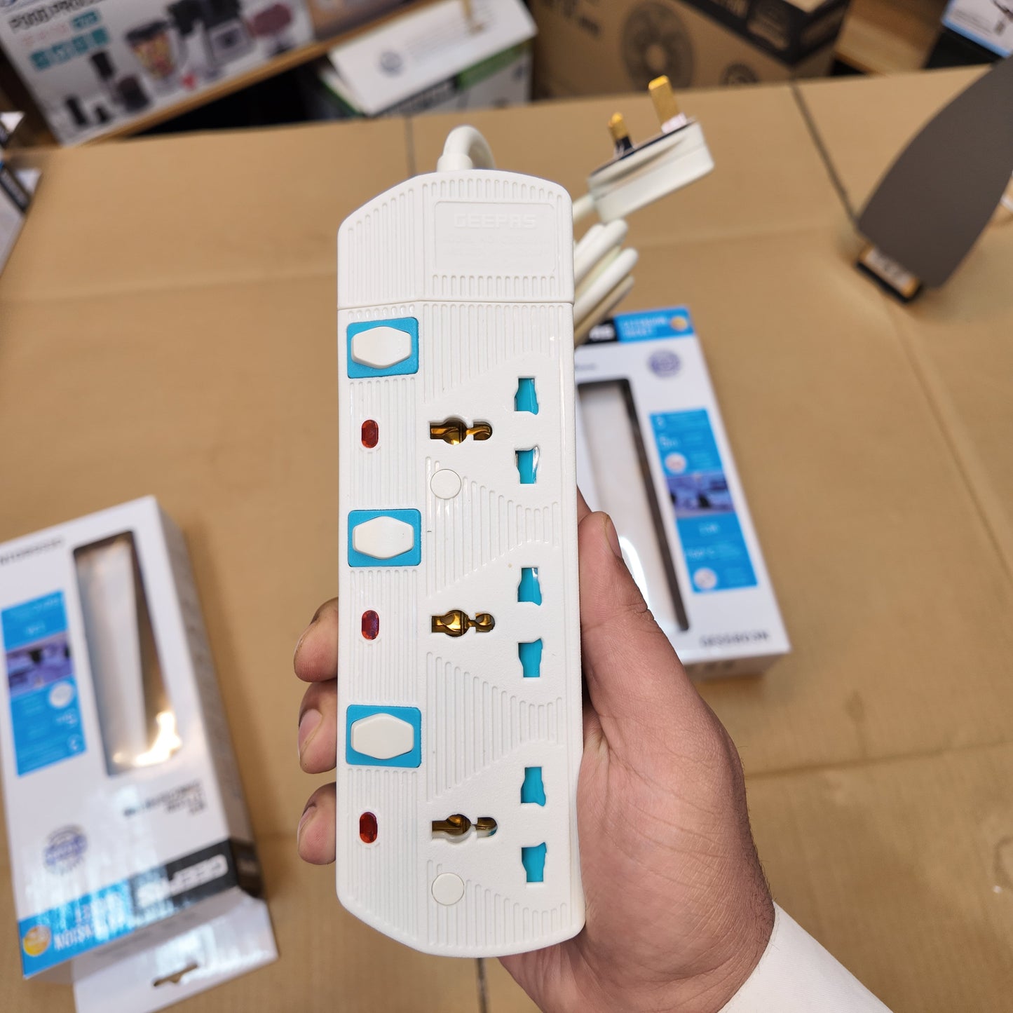 Geepas Extension Socket – Safe & Durable Power Strip