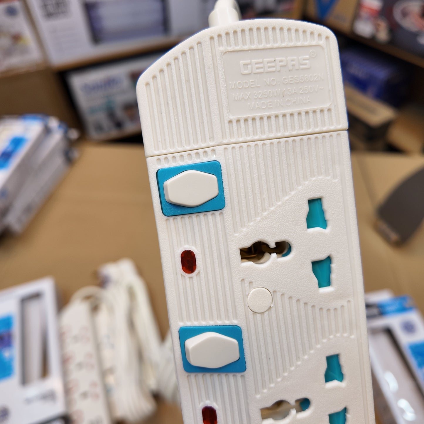 Geepas Extension Socket – Safe & Durable Power Strip