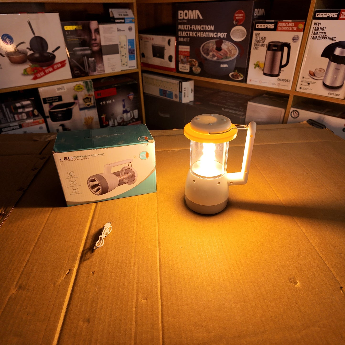 Lot Imported Working White led Flashlight & Warm Led Lamp