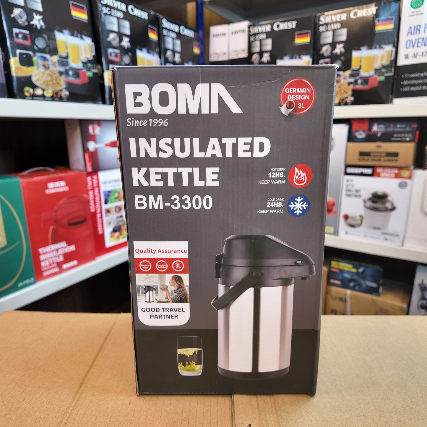 Germany Lot Imported Boma Insulated Kettle BM-3300