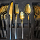 Lot Imported 24 Piece Cutlery Set in 4 Colors