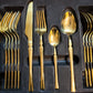 Lot Imported 24 Piece Cutlery Set in 4 Colors