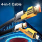 4-in-1 Fast Charging Data Cable (Pack Of 2)