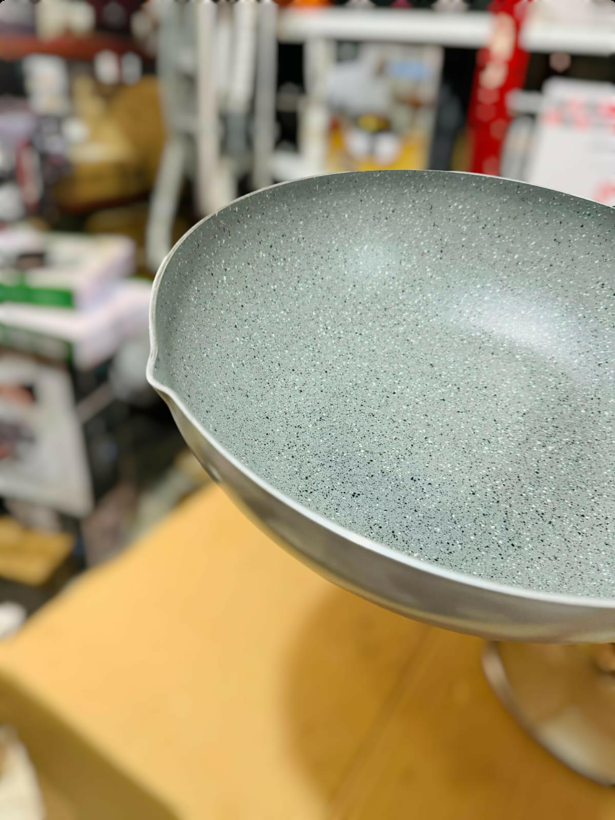 BoBer Granite Fry Pan 28cm with Glass Lid | Non-Stick Cookware