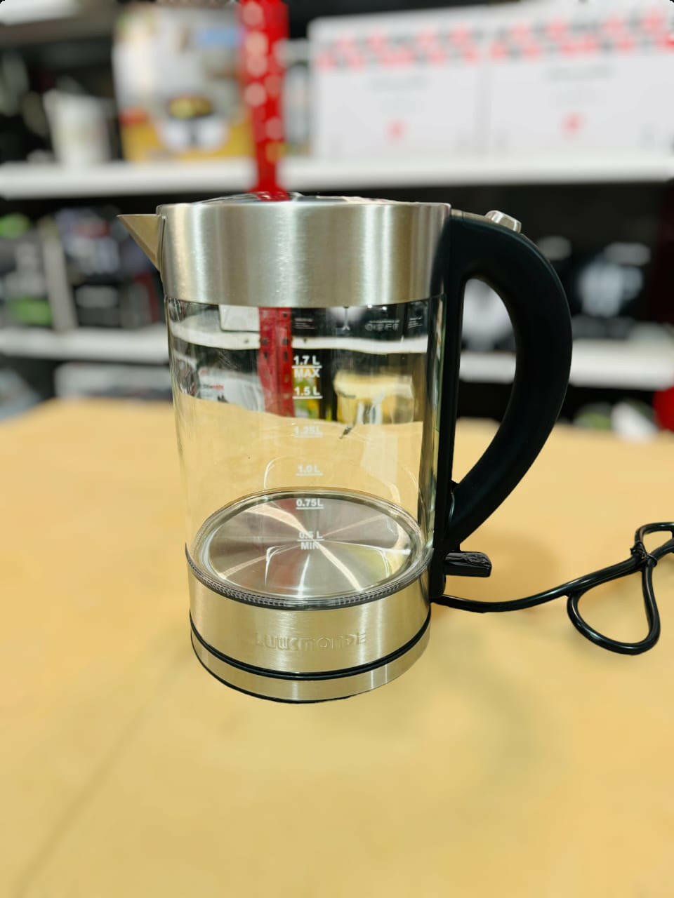 UK Glass Electric Kettle 1.7L – Fast Boil & Auto Shut-Off