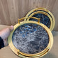3PCs Bamboo Round Shape Serving Trays Set