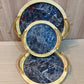 3PCs Bamboo Round Shape Serving Trays Set