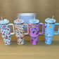 Stanley Stainless Steel Insulated Tumblers with Handle, Leakproof Lid and Straw 1200ml