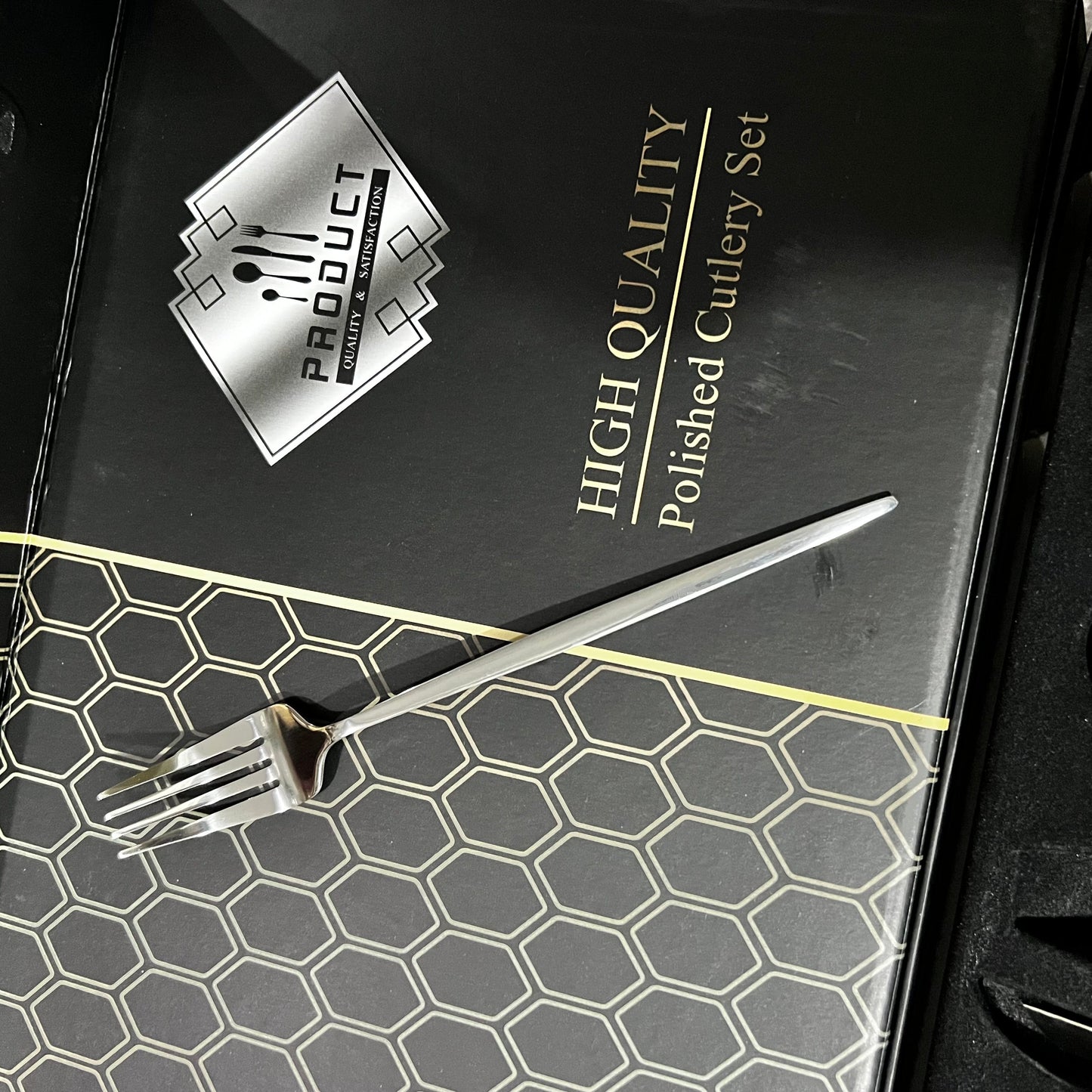 24 Piece Luxury Stainless Steel Cutlery Set - Premium Quality