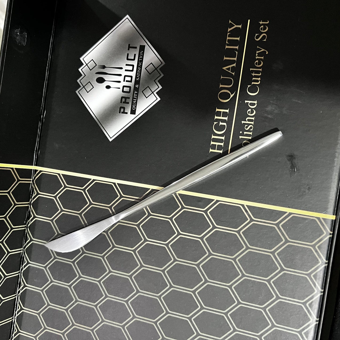 24 Piece Luxury Stainless Steel Cutlery Set - Premium Quality