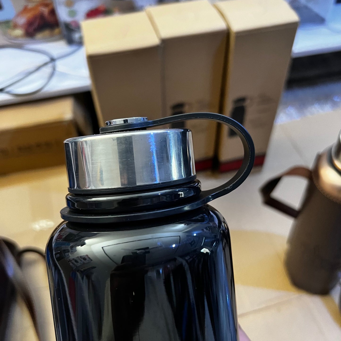 Imported Vacuum Bottles Set - 3 Sizes with Carry Pouch
