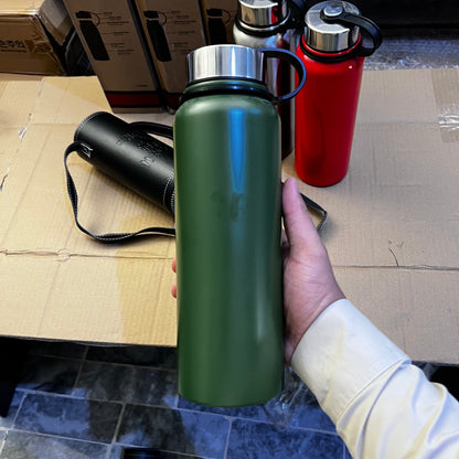 Imported Vacuum Bottles Set - 3 Sizes with Carry Pouch