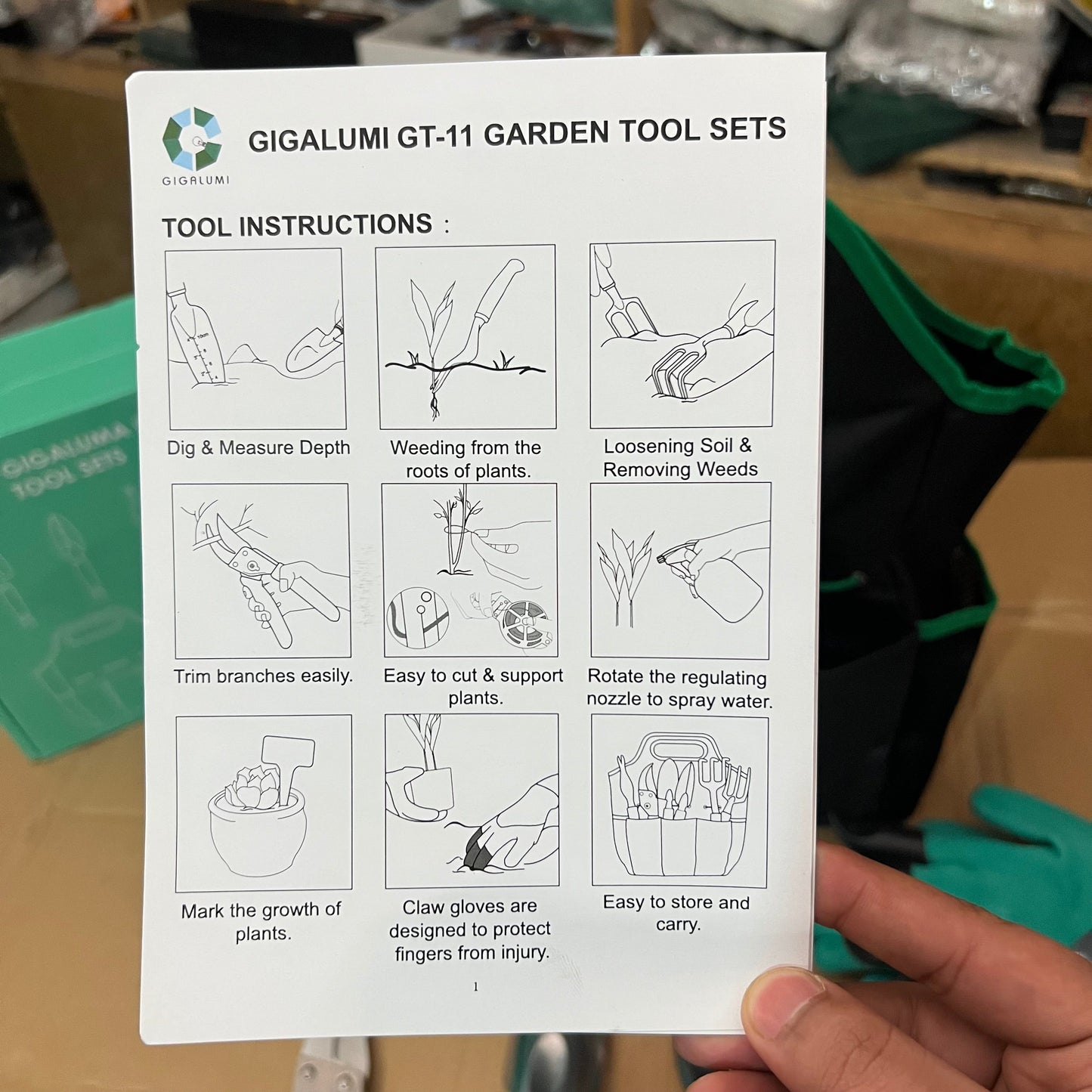 German 11-in-1 Garden Tools Set – Imported & Durable