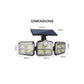 Adjustable Remote Control 3D Solar Light