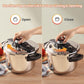 Lot Imported Unique Pro 4+6L Stainless Steel Pressure Cooker With Steamer