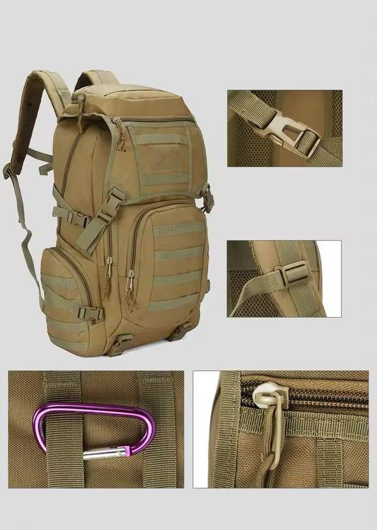 Tactical & Hiking Backpacks – 50L Waterproof Military Outdoor Travel Bag