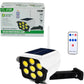 Solar Street Sun Rechargeable Led Light - Wall Lamp With Remote Control