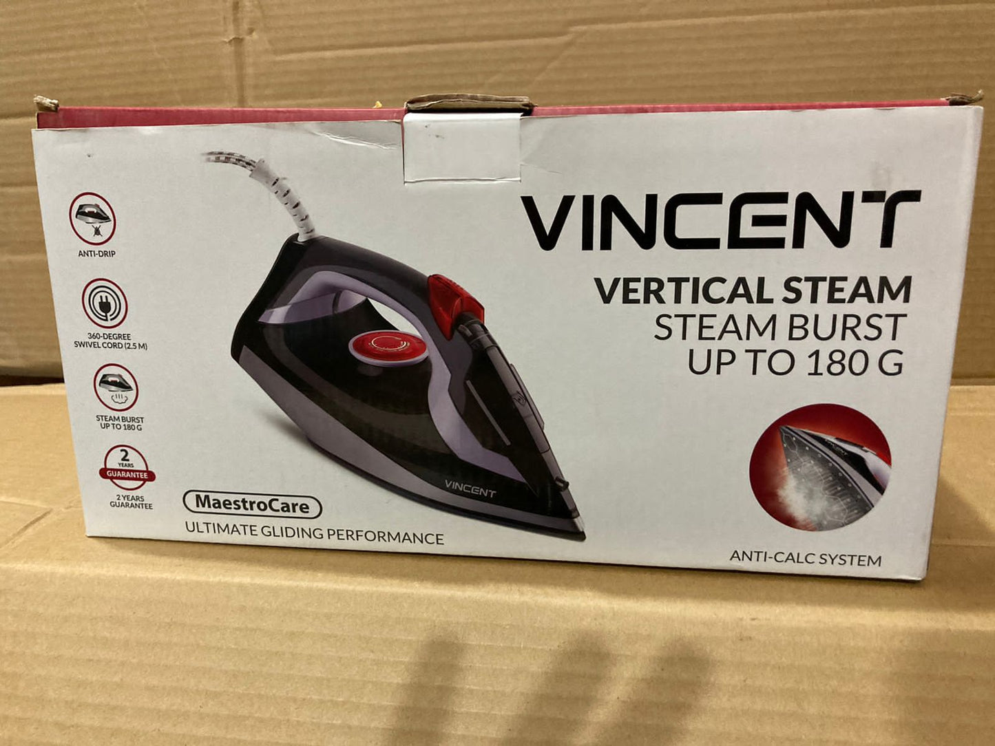 Garman Lot Vincent Steam Iron 2800W with Safety Features